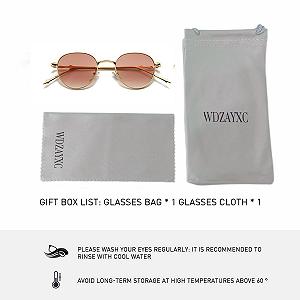 Модні круглі сонцезахисні окуляри для чоловіків і жінок WDZAYXC, легка металева оправа synthetic.ua - Фото 1