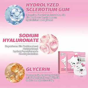 Тканинна маска Altherona Зволожуюча для обличчя Жіноча з дизайном тварин 5 шт synthetic.ua - Фото 1