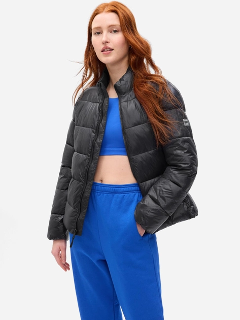 Куртка GAP LIGHTWEIGHT LOGO PUFFER JACKET XS Черный, фото №1