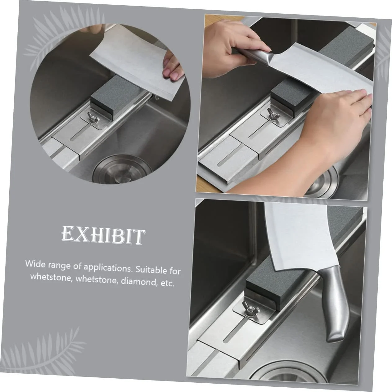 Тримач для точильного каменю Sewroro нержавіюча сталь регульований нековзний, фото №9