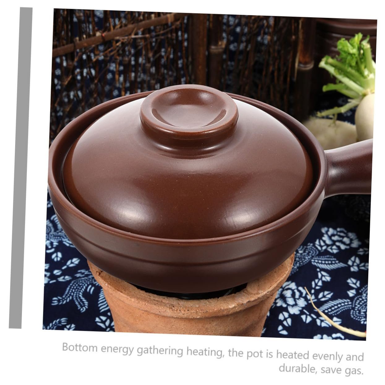 Кастрюля-форма для запекания керамическая с крышкой и ручками термостойкая, фото №8