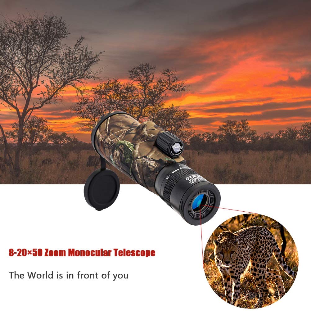Монокуляр DERBUT Zoom-Monokular Тelesкопкамера 8-20x50 для наблюдения за животными, фото №2