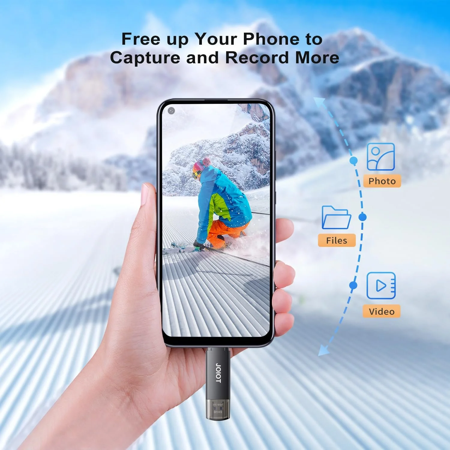 USB-накопичувач JOIOT 2-в-1 32ГБ USB 3.0 USB-C Black, фото №5 USB-накопичувач JOIOT 2-в-1 32ГБ USB 3.0 USB-C Black, фото №5