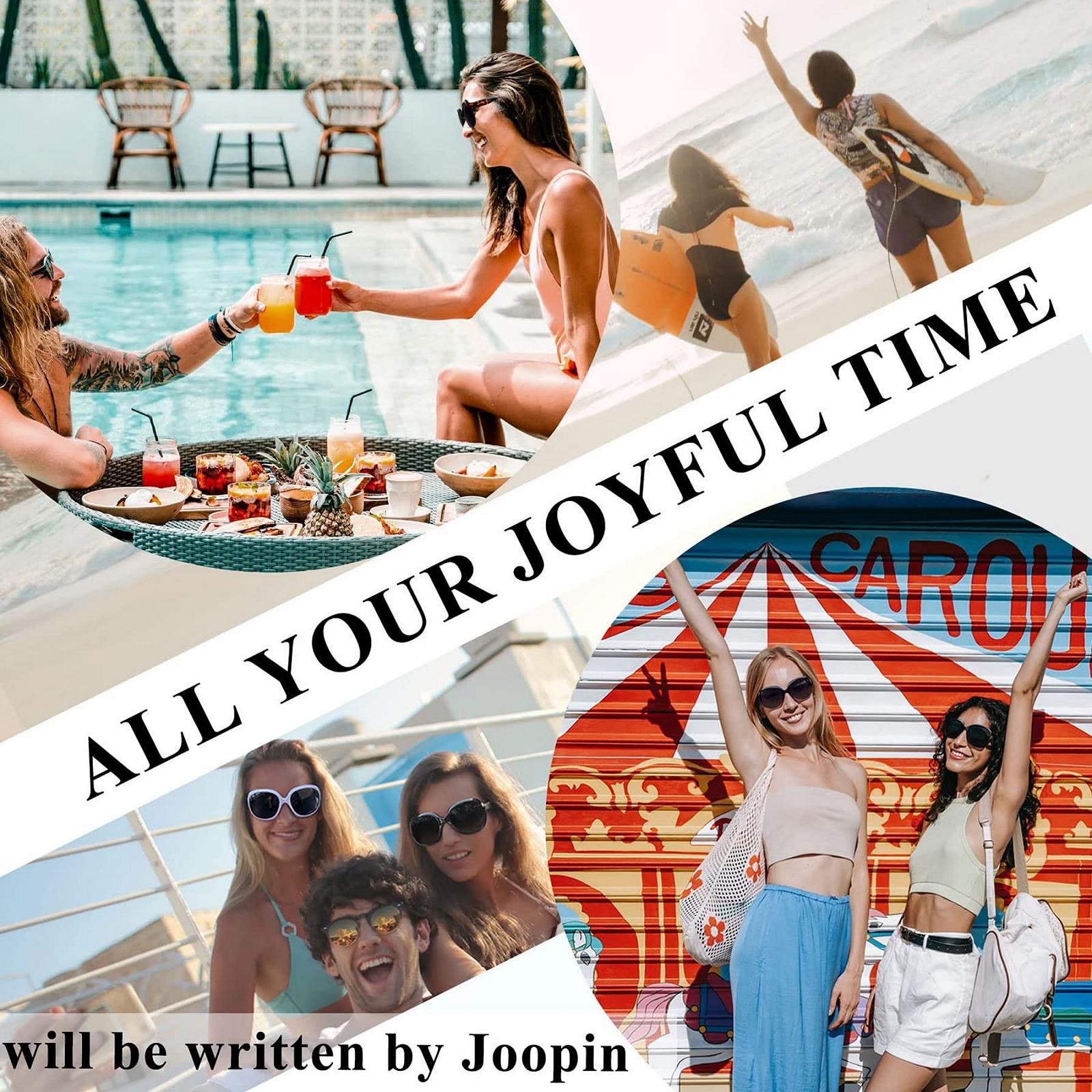 Сонцезахисні окуляри Joopin Великі Жіночі Поляризовані Модні Стильні Великі UV400, фото №4