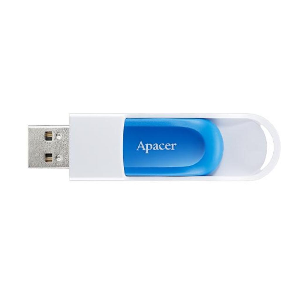 USB флеш-накопитель Apacer 64GB AH23A White 2.0 AP64GAH23AW-1, фото №4