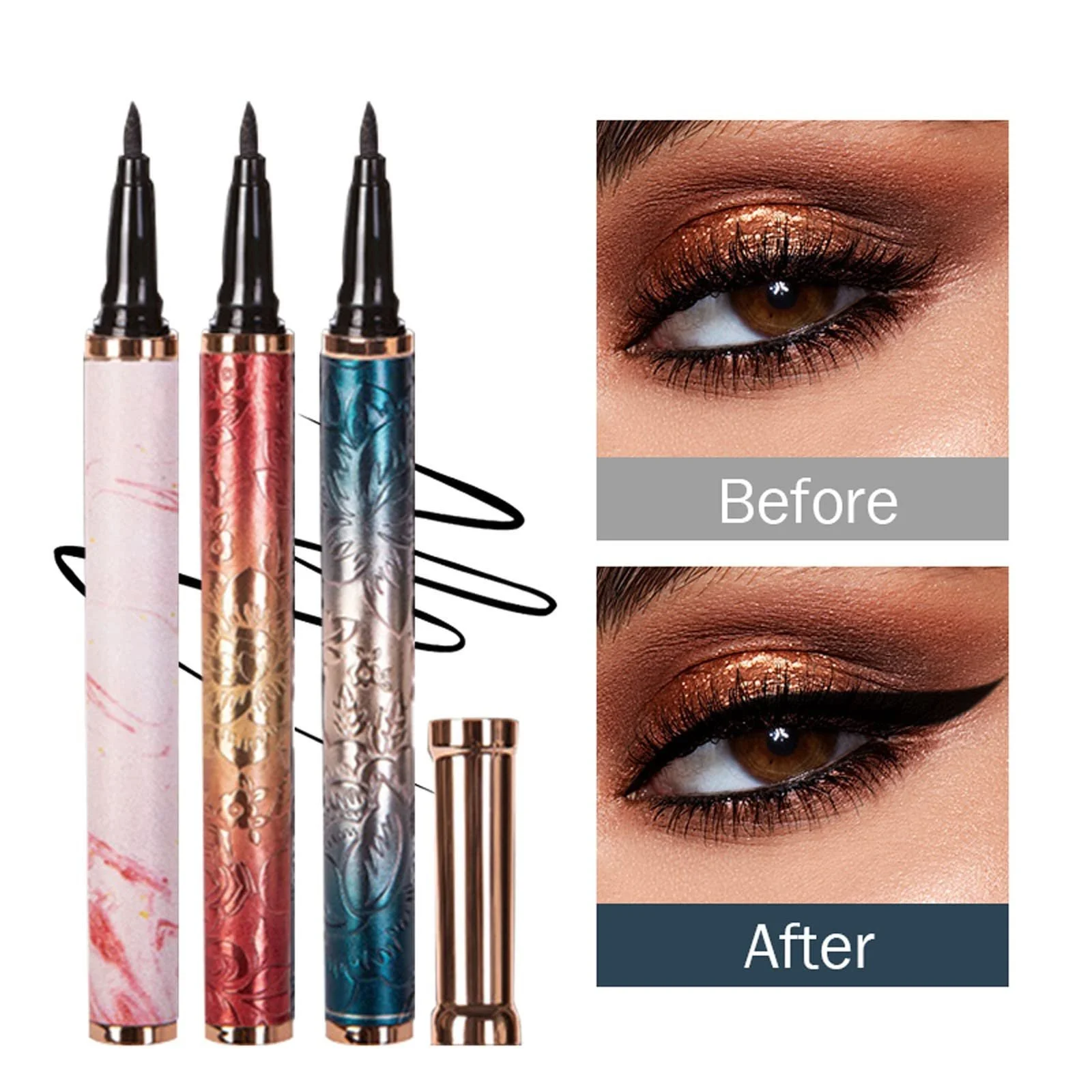 Подводка для глаз Silk Eyeliner Non Slim Nib Eyeliner, фото №4