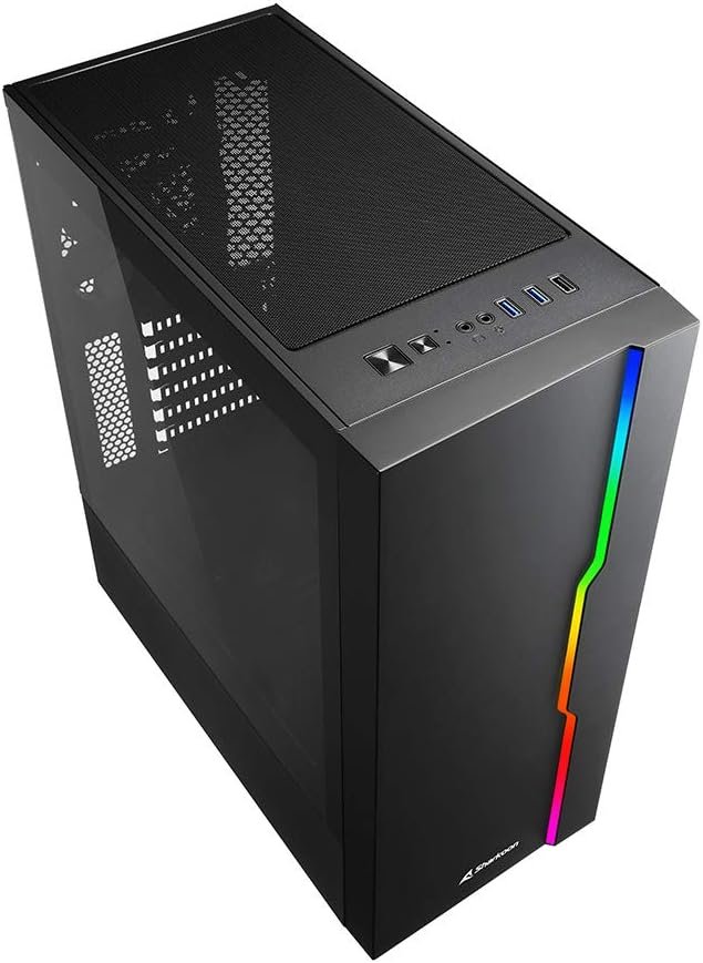 Корпус для ПК Sharkoon Mid-Tower RGB Slider Чорний, фото №3