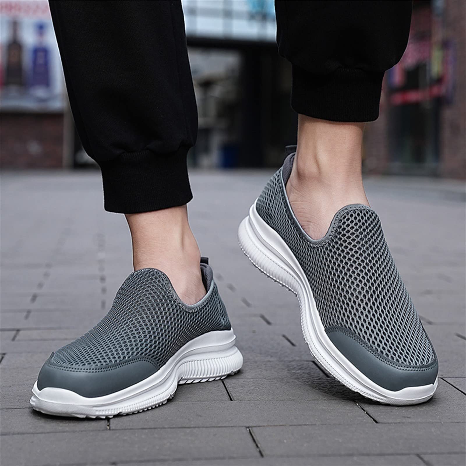 Кроссовки мужские Summer 2022 Hollow Fly Woven Легкие Дышащие Удобные Decompression Fashion Sports Running Shoes, фото №7