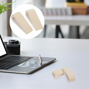 Подставка для ноутбука Силиконовая Портативная Эргономичная Белая (2 шт.) synthetic.ua - Фото 1