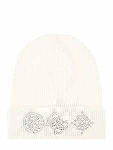 Шапка GUESS AW5177 POL01 BEANIE Білий M - Фото 1