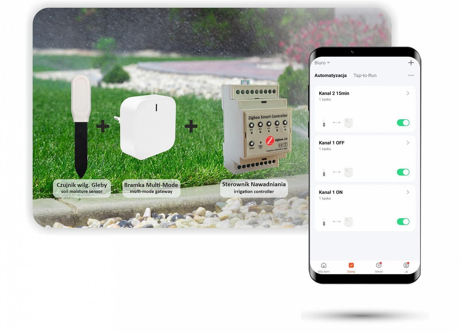 Контролер, таймер поливу Automat-on Zigbee 5 зон 24VAC з блоком живлення, фото №8 Контролер, таймер поливу Automat-on Zigbee 5 зон 24VAC з блоком живлення, фото №8