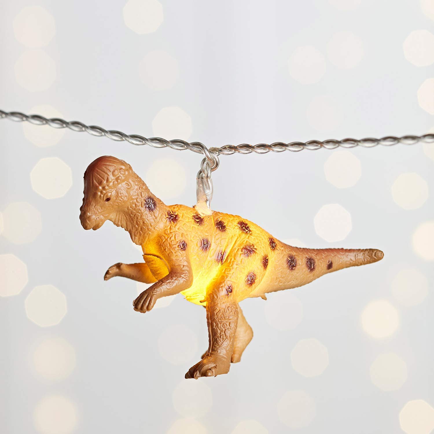 Гірлянда Lights4fun LED Динозаври 12 LED на батарейках з таймером, фото №3