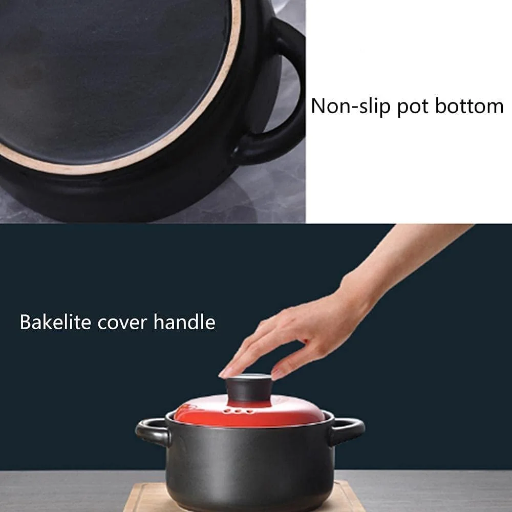 Каструля-жаровня Terracotta керамічна з кришкою універсальна, фото №5 Каструля-жаровня Terracotta керамічна з кришкою універсальна, фото №5