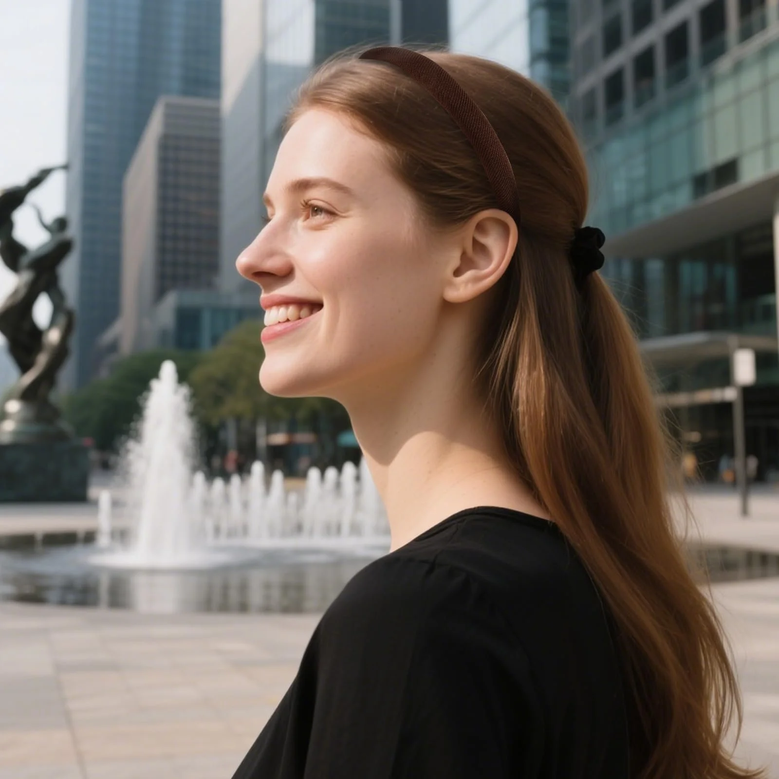 Набір з 5 жіночих обручів на голову, елегантний текстильний дизайн, фото №4 Набір з 5 жіночих обручів на голову, елегантний текстильний дизайн, фото №4