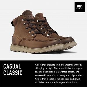 Чоловічі черевики Sorel Madson 2 Moc Toe Водонепроникні synthetic.ua - Фото 1