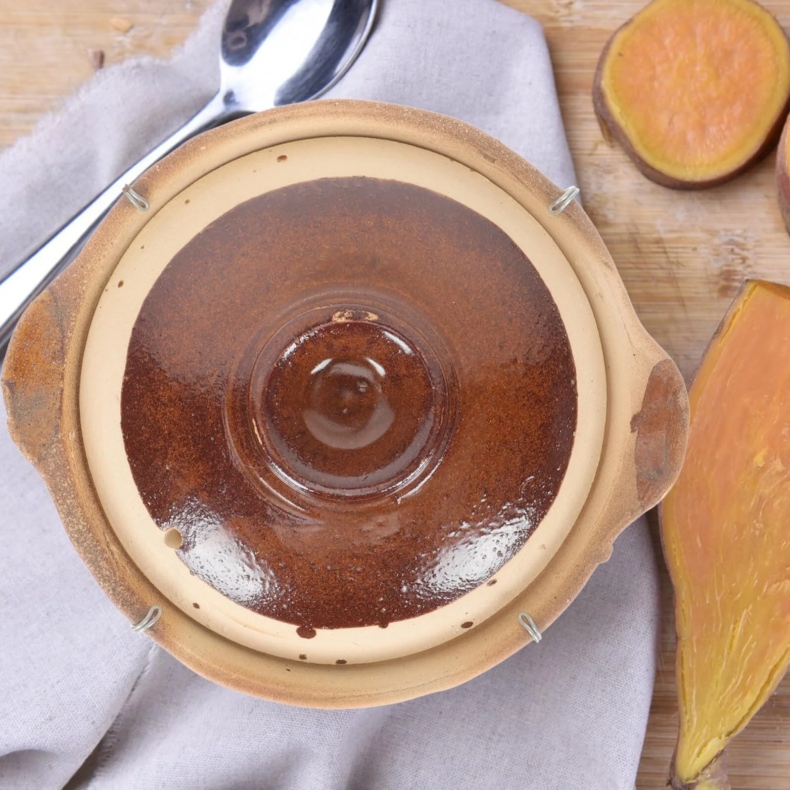 Каструля для запікання керамічна з однією ручкою, фото №4