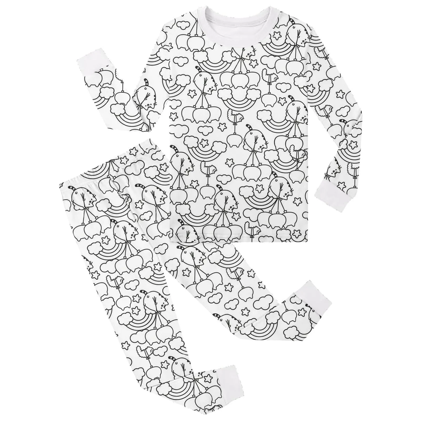 Пижамный набор для мальчиков DIY, ручная роспись, фото №2 Пижамный набор для мальчиков DIY, ручная роспись, фото №2