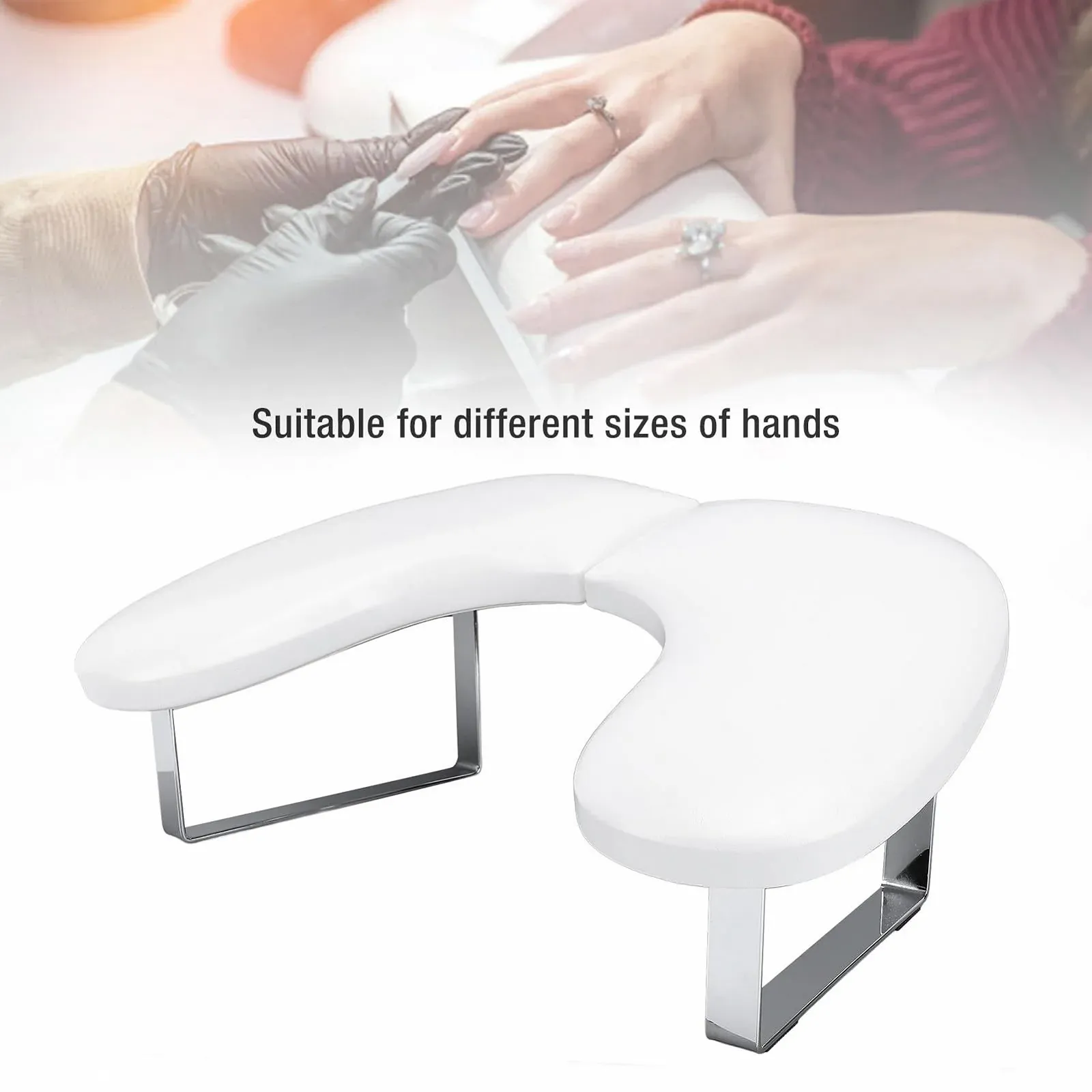 Підставка для рук Метелик зі штучної шкіри для манікюру, нековзна основа, фото №2