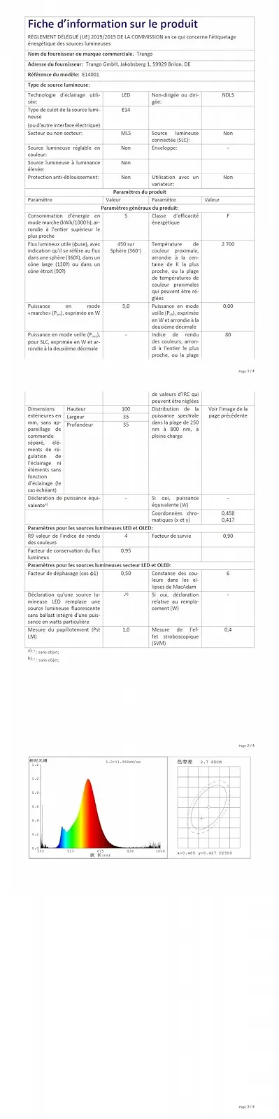 Настільна лампа Trango 2017-21C-L LED сенсорна з бежевим скляним абажуром E14 5 Вт 2700 К Бежевий, фото №9
