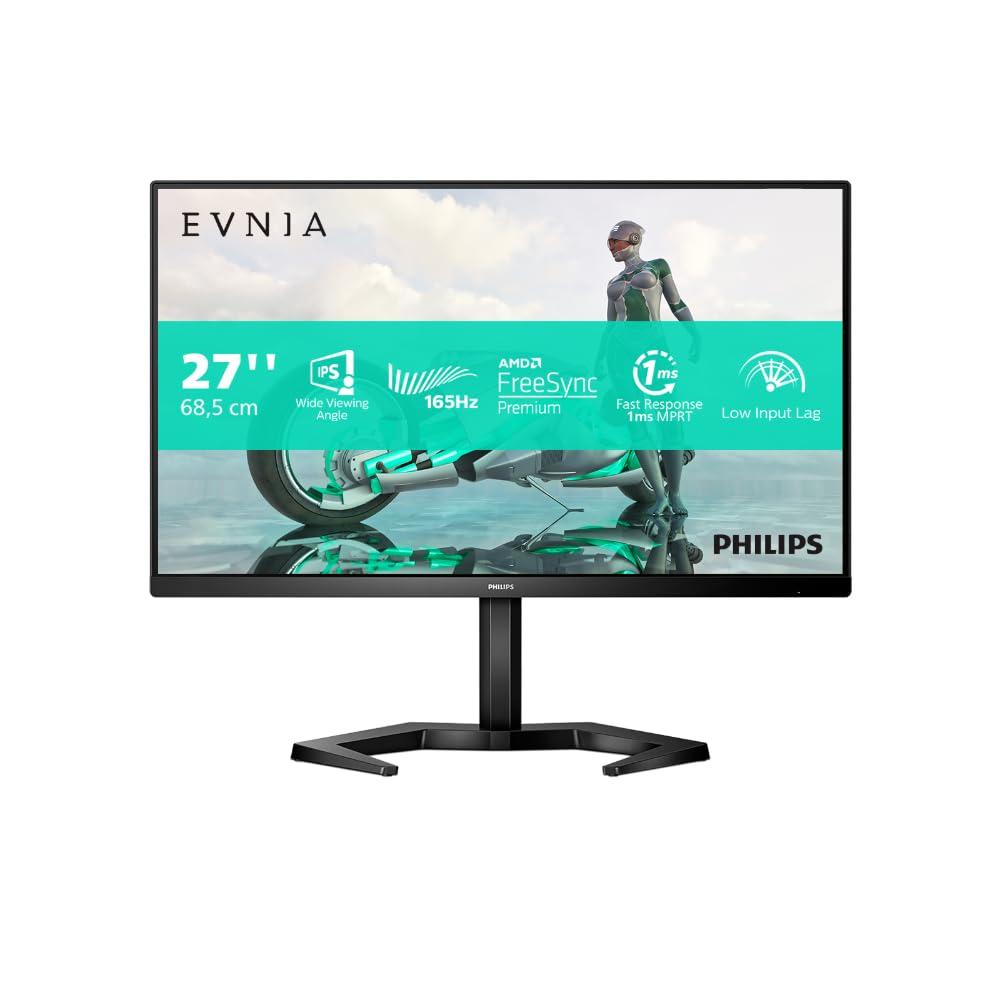 Монитор Philips Momentum 27M1N3200ZA 27 дюймов FHD Gaming FreeSync Premium (1920 x 1080, 165 Hz, 1 ms, DisplayPort, HDMI) Черный, фото №1