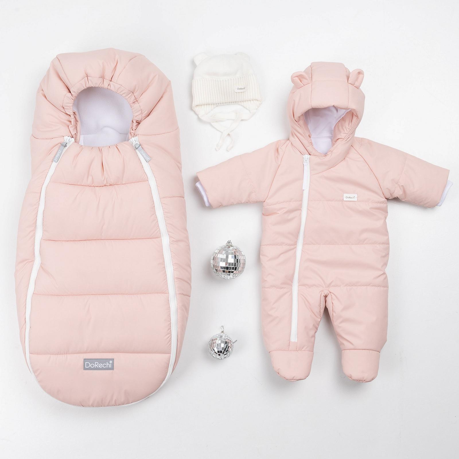 Зимний комплект для новорожденного baby розовый, фото №10