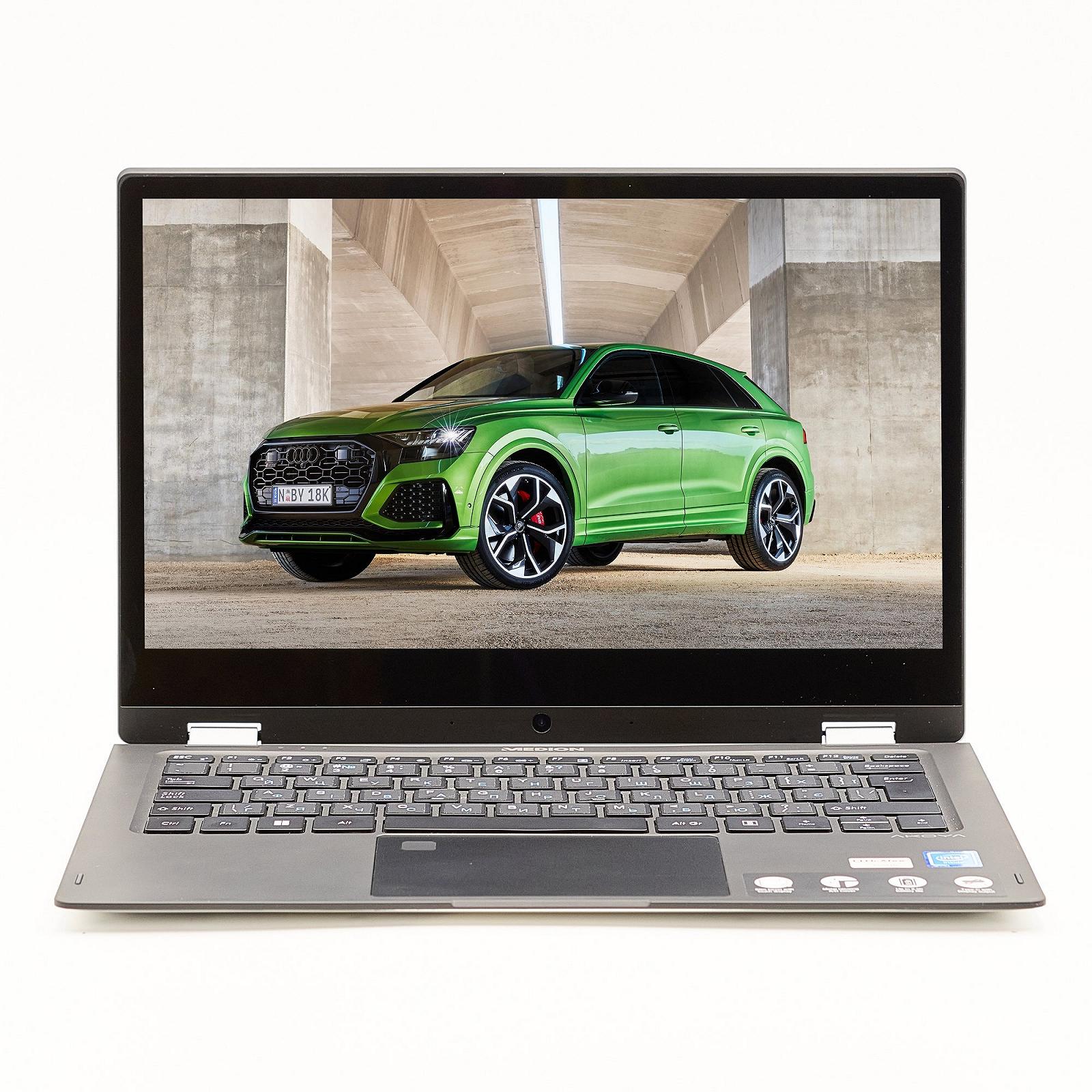 Ноутбук-планшет 13,3" Medion (Lenovo Group) E3224 Intel RAM 4 ГБ SSD 512 ГБ Intel Graphics Металевий корпус Win10 (4127), фото №1