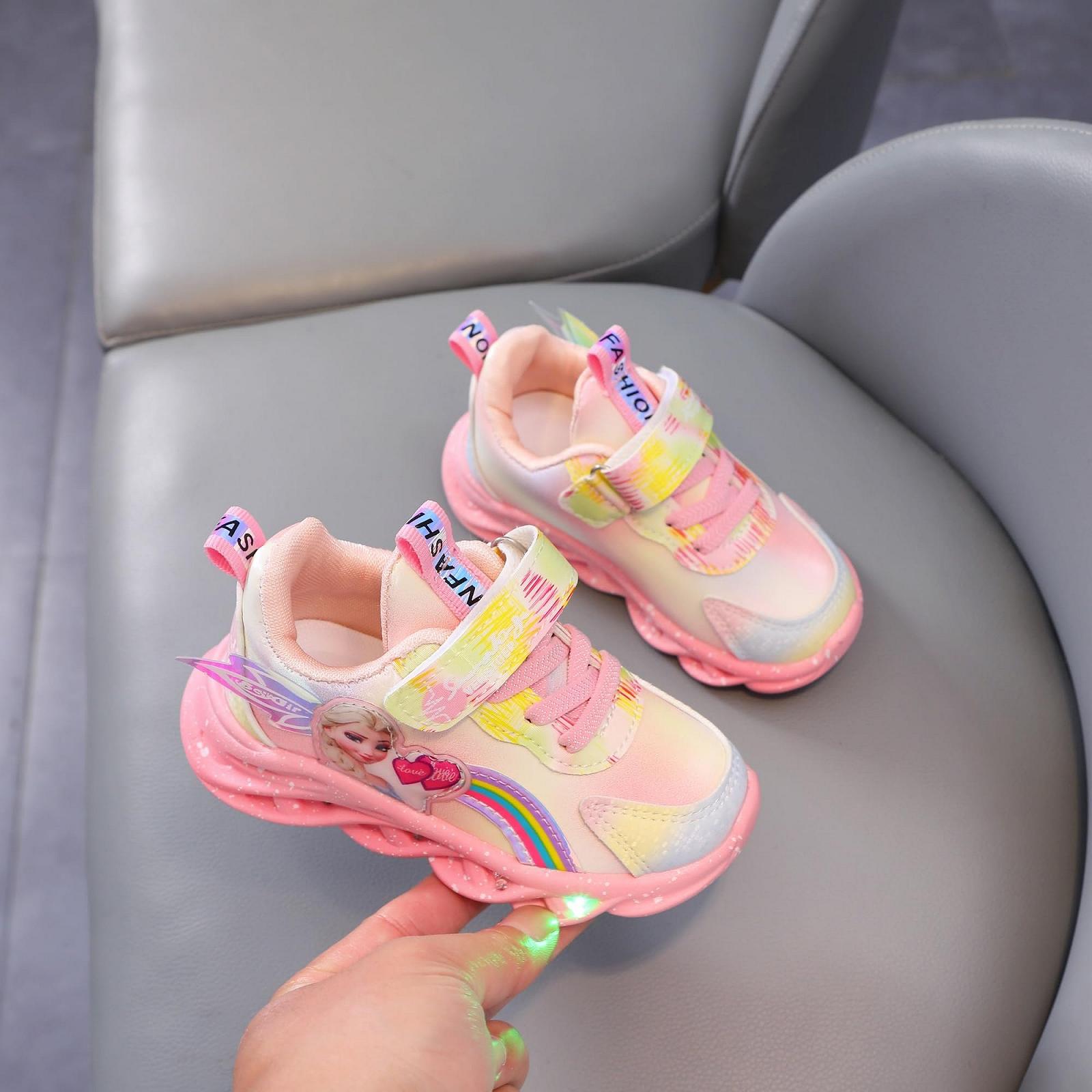 Кроссовки Elsa С LED подсветкой для девочек Розово-фиолетовые Размер 27, фото №8 Кроссовки Elsa С LED подсветкой для девочек Розово-фиолетовые Размер 27, фото №8