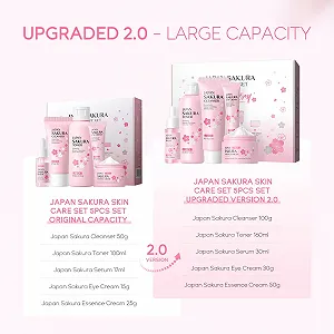 Набір для догляду за шкірою LAIKOU Sakura, набір для догляду за обличчям Sakura з 5 предметів для підлітків synthetic.ua - Фото 1