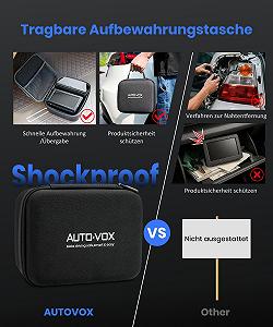 Камера заднего вида Беспроводная солнечная магнитная AUTO-VOX Монитор 5 дюймов 1080P 115 м synthetic.ua - Фото 1