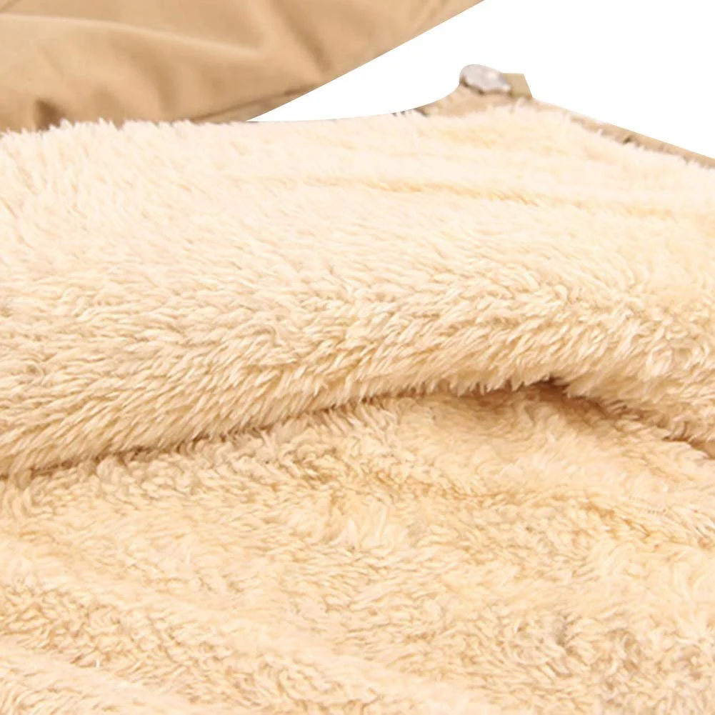 Детская куртка с капюшоном Amropi для мальчиков с флисовой подкладкой, парка, верхняя одежда для детей 3-10 лет, фото №5