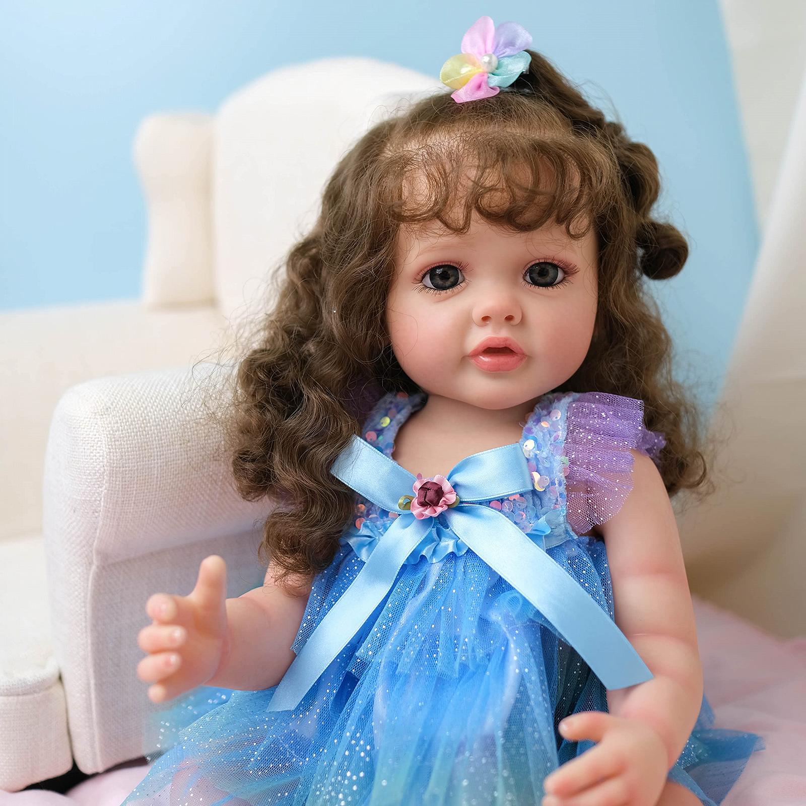 Кукла Zero pam Reborn Baby Силикон 22 Дюйма Красивая Девочка Силиконовая Водонепроницаемая, фото №3