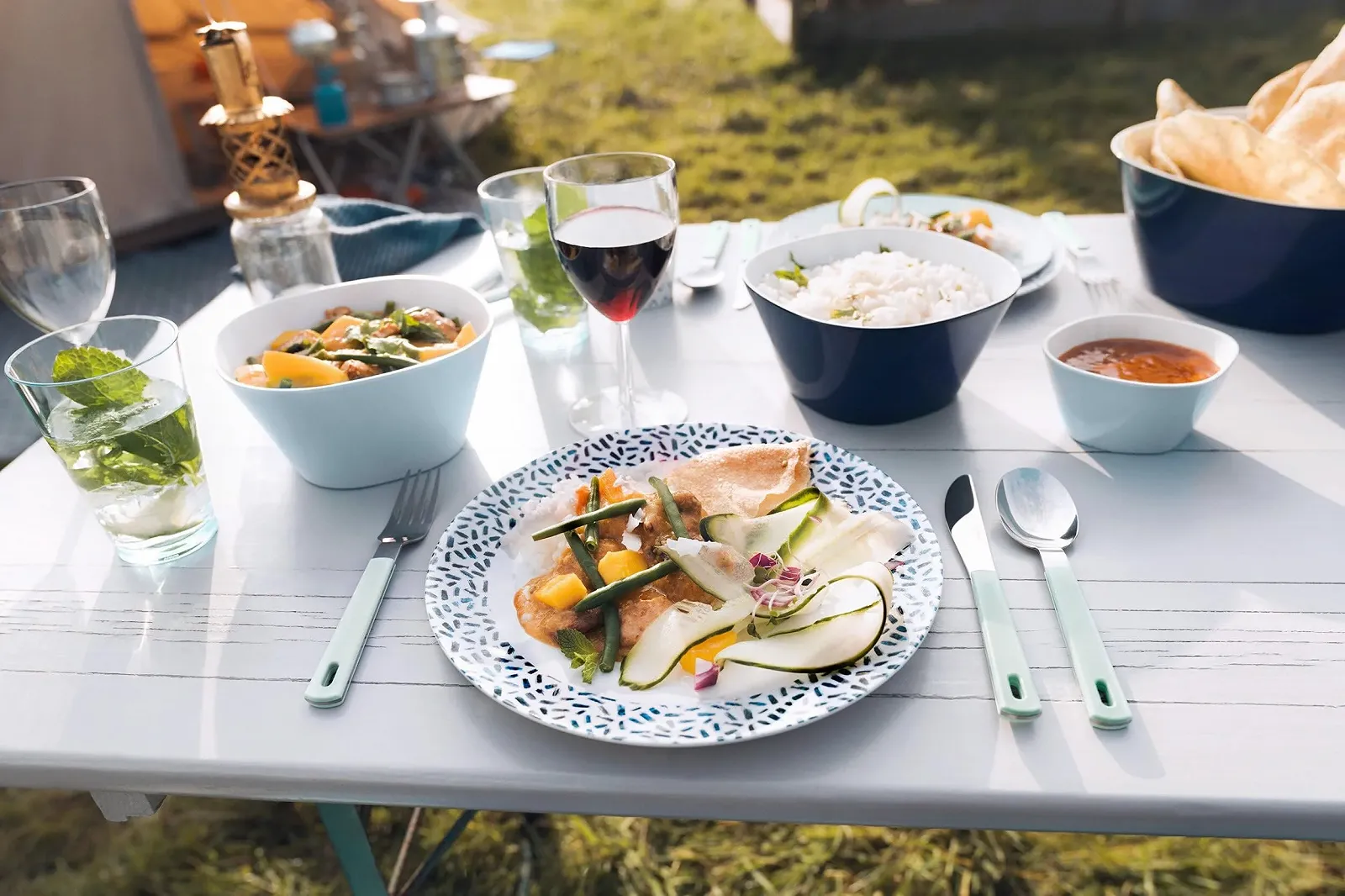 Набор пластиковых столовых приборов Mepal, 3 шт., Nordic Green, One Size, фото №2