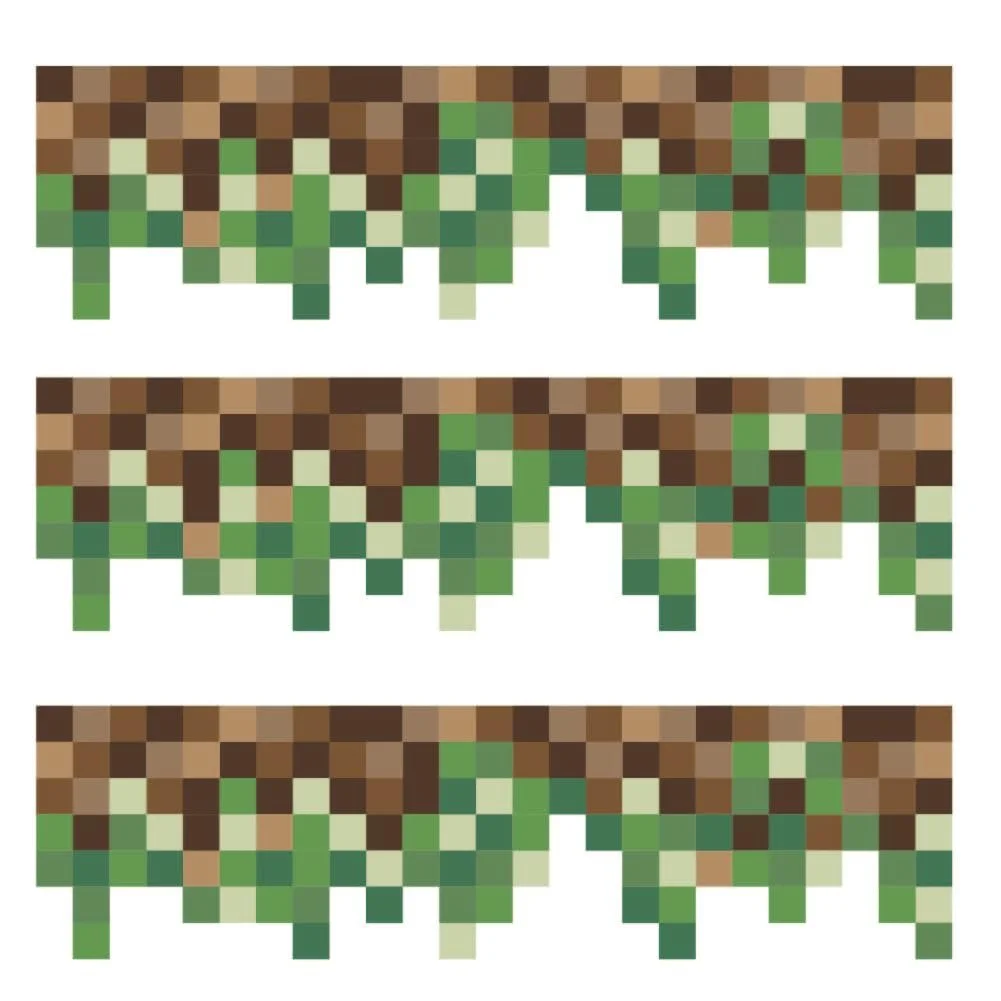 Наклейки на стіну SUPERDANT Green Camo Pixel 3 шт., фото №5