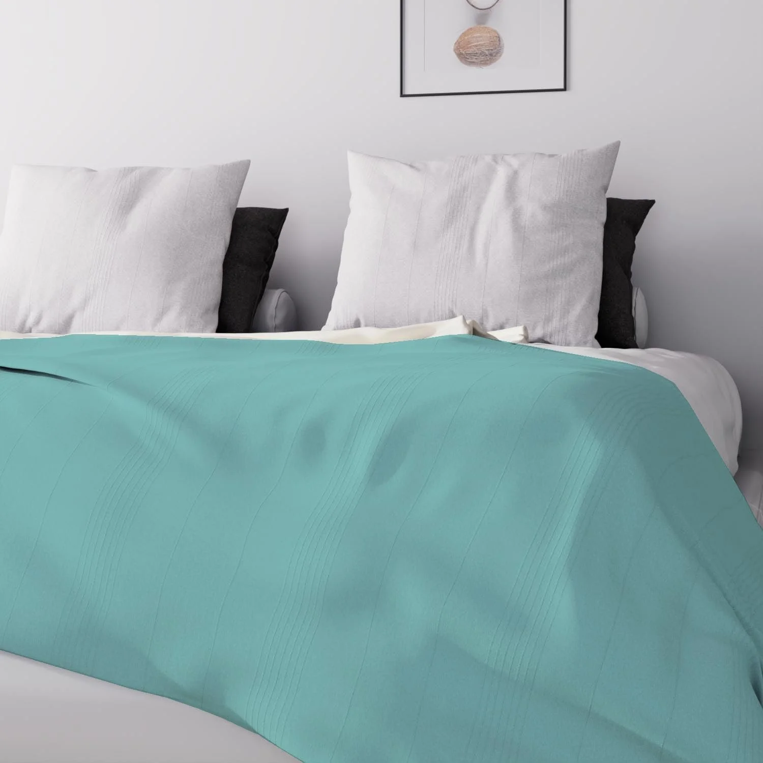 Покривало Тип Soleil d'ocre Adele 220 x 240 см Лагунний Блакитний, фото №4