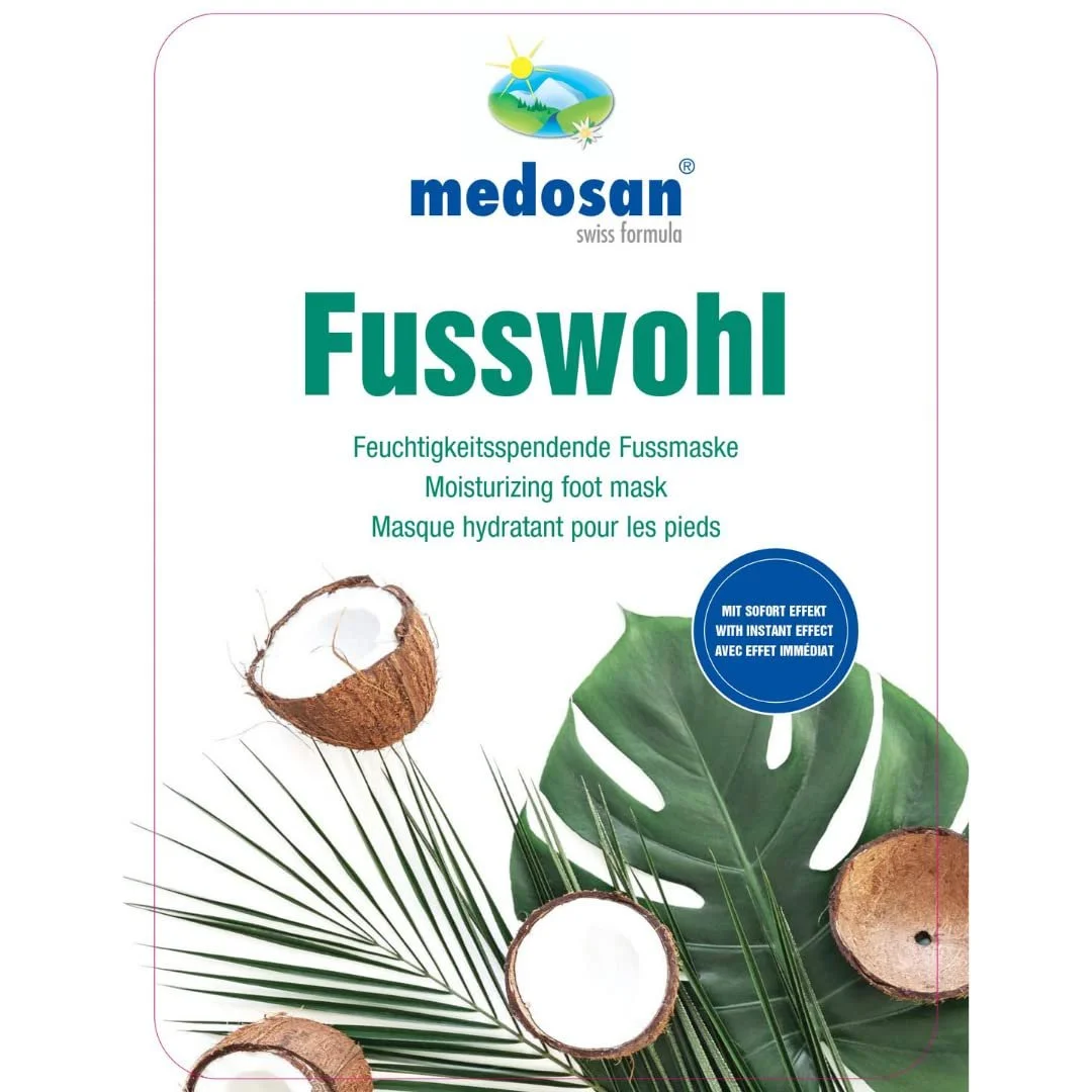 Маска для ніг Medosan з кокосовою олією та гіалуроновою кислотою (набір 3 шт.), фото №6