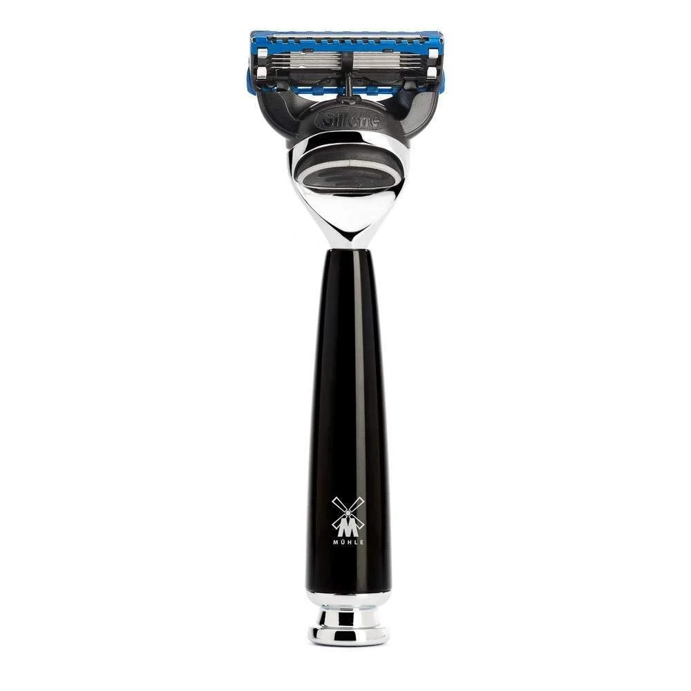 Набор для бритья MÜHLE RYTMO Pure Badger Hair / Fusion 4 предмета Смола Белый/Черный, фото №2 Набор для бритья MÜHLE RYTMO Pure Badger Hair / Fusion 4 предмета Смола Белый/Черный, фото №2