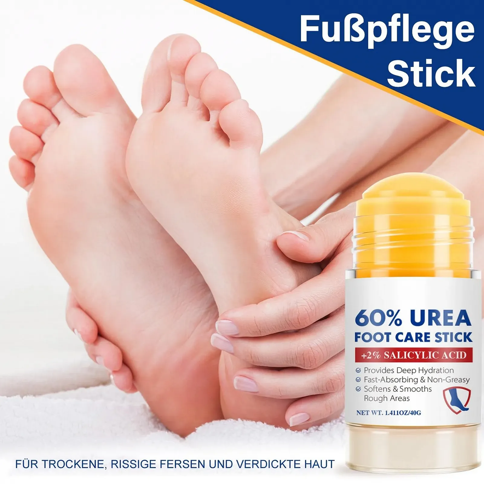 Крем для ног с мочевиной 60% для очень сухой и огрубевшей кожи Увлажняющий против трещин 2 шт., фото №4