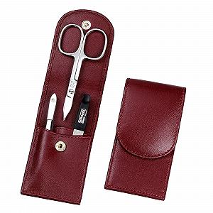 Набір для манікюру Sonnenschein by Hans Kniebes 3 предмети, кишеньковий, чохол з овечої шкіри Nappa (бордовий) ціна на synthetic.ua - Фото 1 Набір для манікюру Sonnenschein by Hans Kniebes 3 предмети, кишеньковий, чохол з овечої шкіри Nappa (бордовий) synthetic.ua - Фото 1