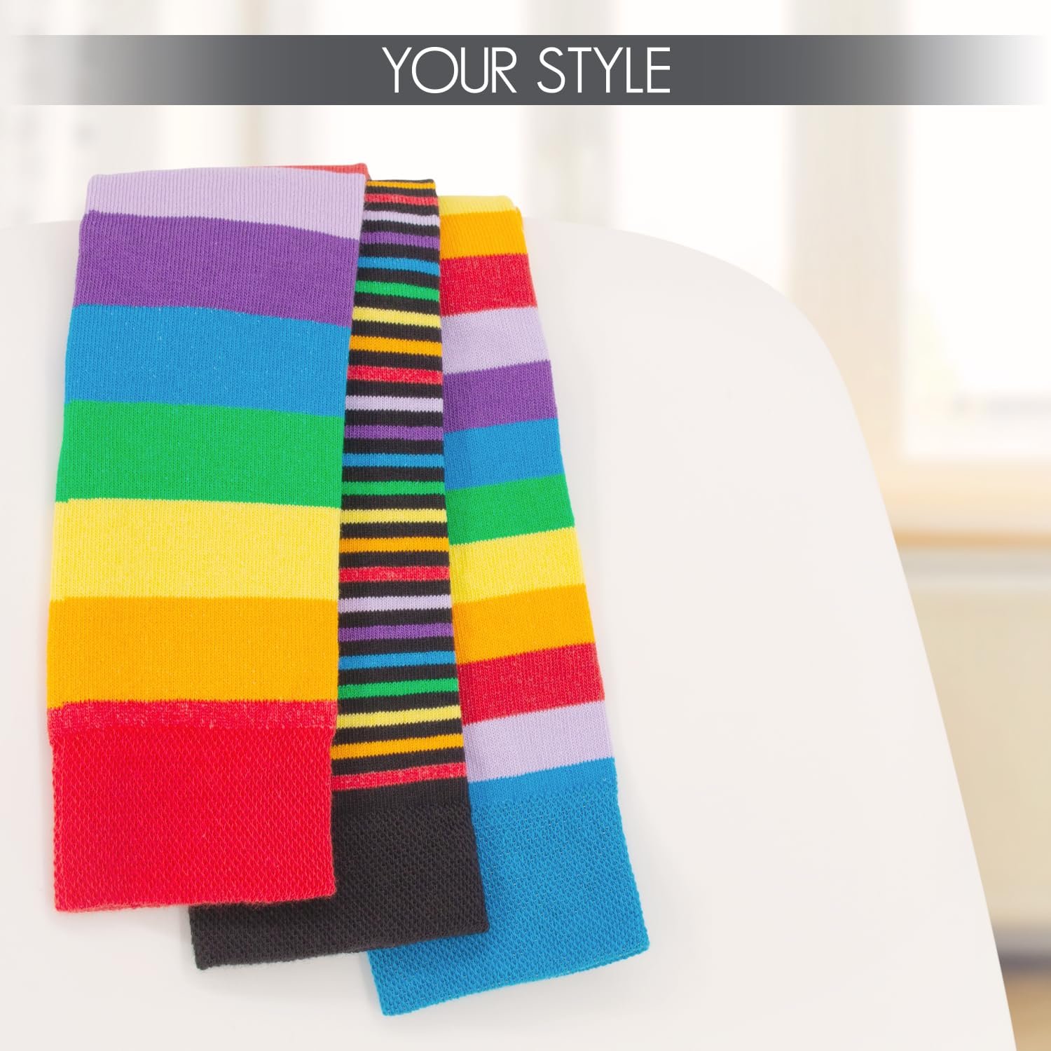 Носки Footstar Полосатые до колена 6 пар, фото №4
