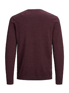 Джемпер в'язаний з V-подібним вирізом JACK & JONES Чоловічий synthetic.ua - Фото 1