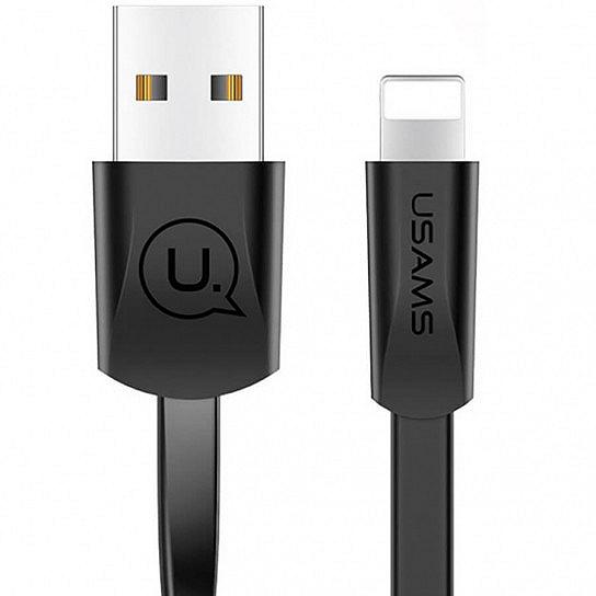 Кабели для гаджетов USAMS US-SJ199 USB to Lightning 2A (1.2m) Черный, фото №1