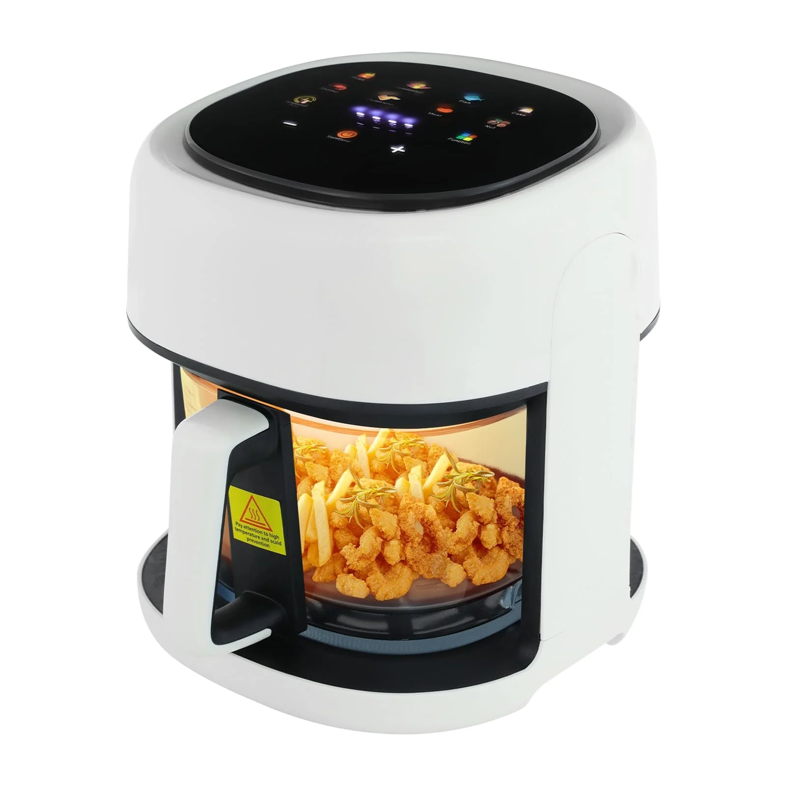Мультипіч Smart Airfryer 1350W 3.3L з сенсорним екраном таймером та регулюванням температури 80-190°C Біла, фото №1 Мультипіч Smart Airfryer 1350W 3.3L з сенсорним екраном таймером та регулюванням температури 80-190°C Біла, фото №1