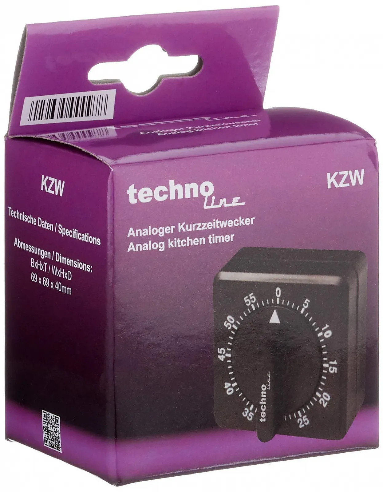 Аналоговий таймер Technoline KZW Чорний, фото №1 Аналоговий таймер Technoline KZW Чорний, фото №1