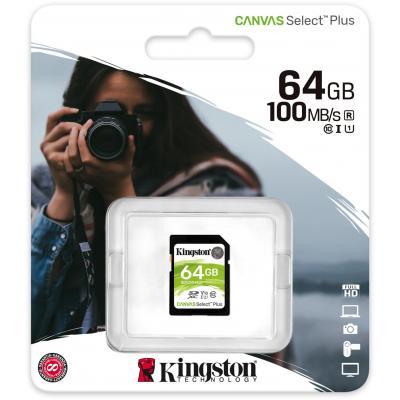 Карта памяти Kingston 64GB SDXC Class 10 UHS-I U3 Canvas Select Plus SDS2/64GB, фото №3