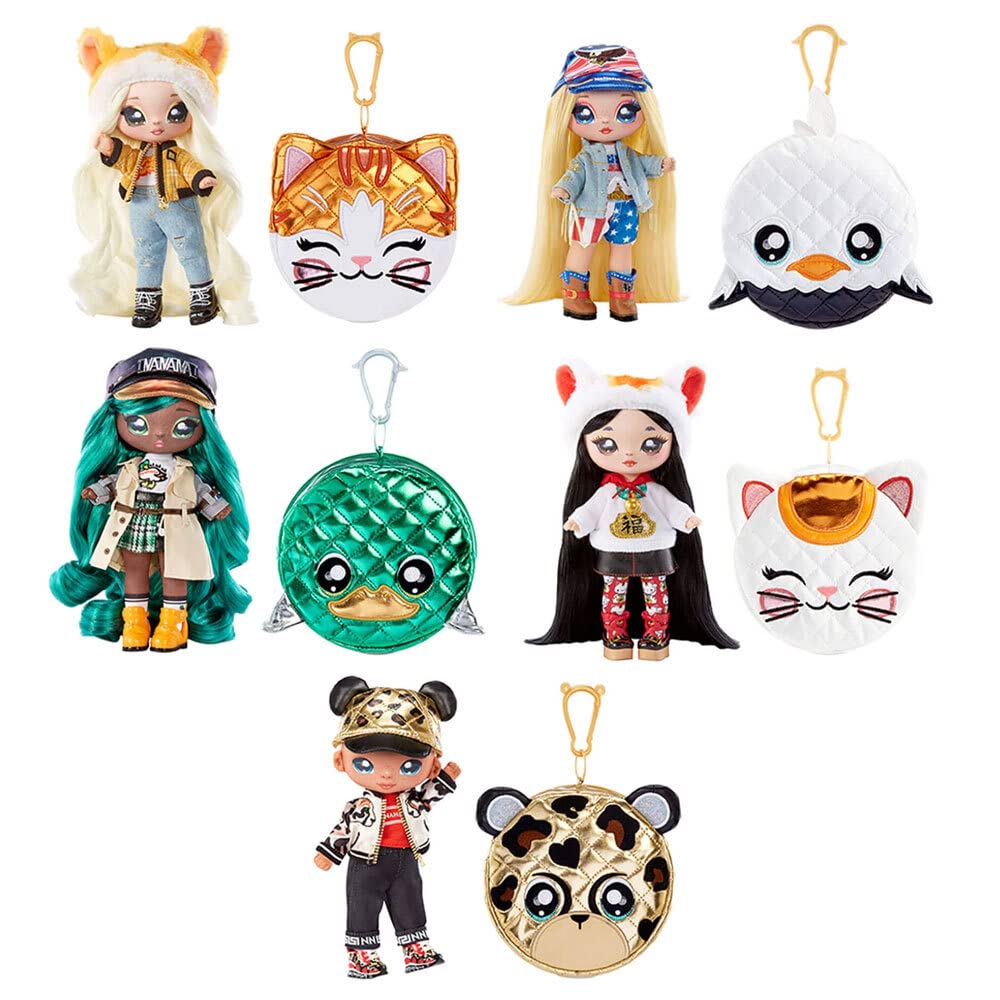 Кукла Na Na Na Surprise Glam Series 2 Liling Luck Мягкая плюшевая с черными волосами и металлической сумочкой в виде животного, фото №8 Кукла Na Na Na Surprise Glam Series 2 Liling Luck Мягкая плюшевая с черными волосами и металлической сумочкой в виде животного, фото №8