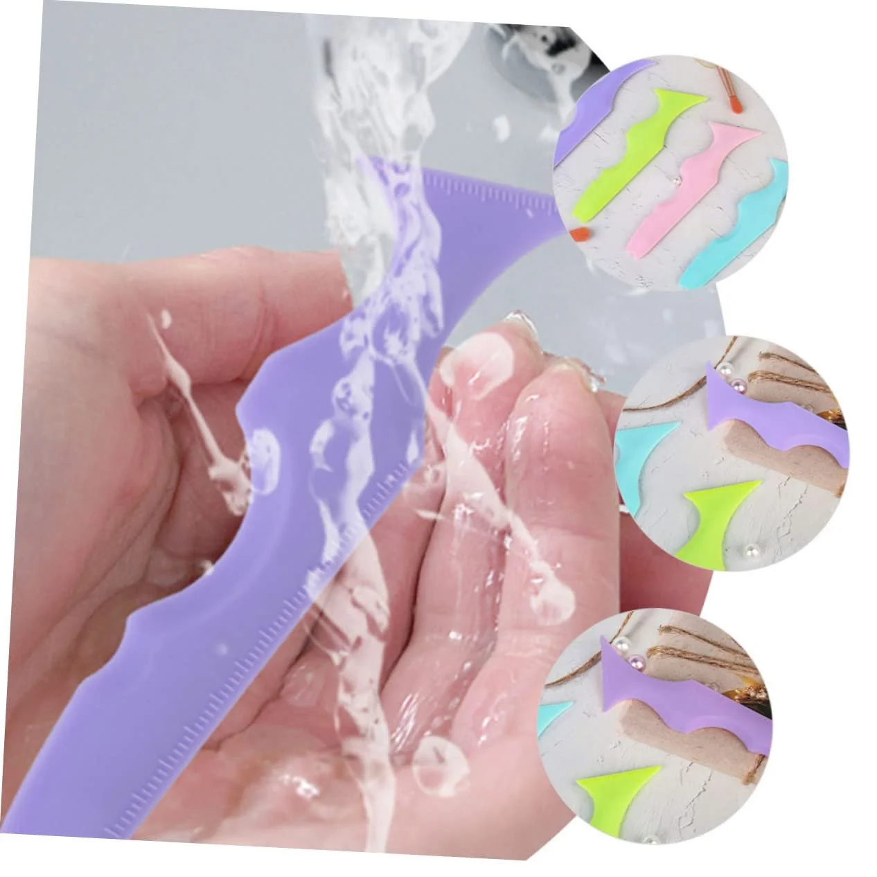 Аппликатор Angoily Beauty Ruler Eyeshadow Guide для подводки из силикона набор из 6 штук, фото №2 Аппликатор Angoily Beauty Ruler Eyeshadow Guide для подводки из силикона набор из 6 штук, фото №2