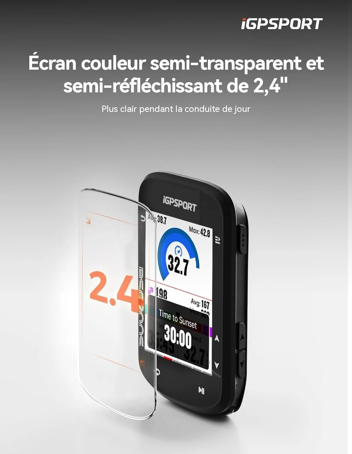 Велокомпьютер iGPSPORT BSC200S Wireless GPS, фото №2