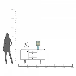 Настільна лампа Kare Vecchio 42x18x18 см Blue synthetic.ua - Фото 1