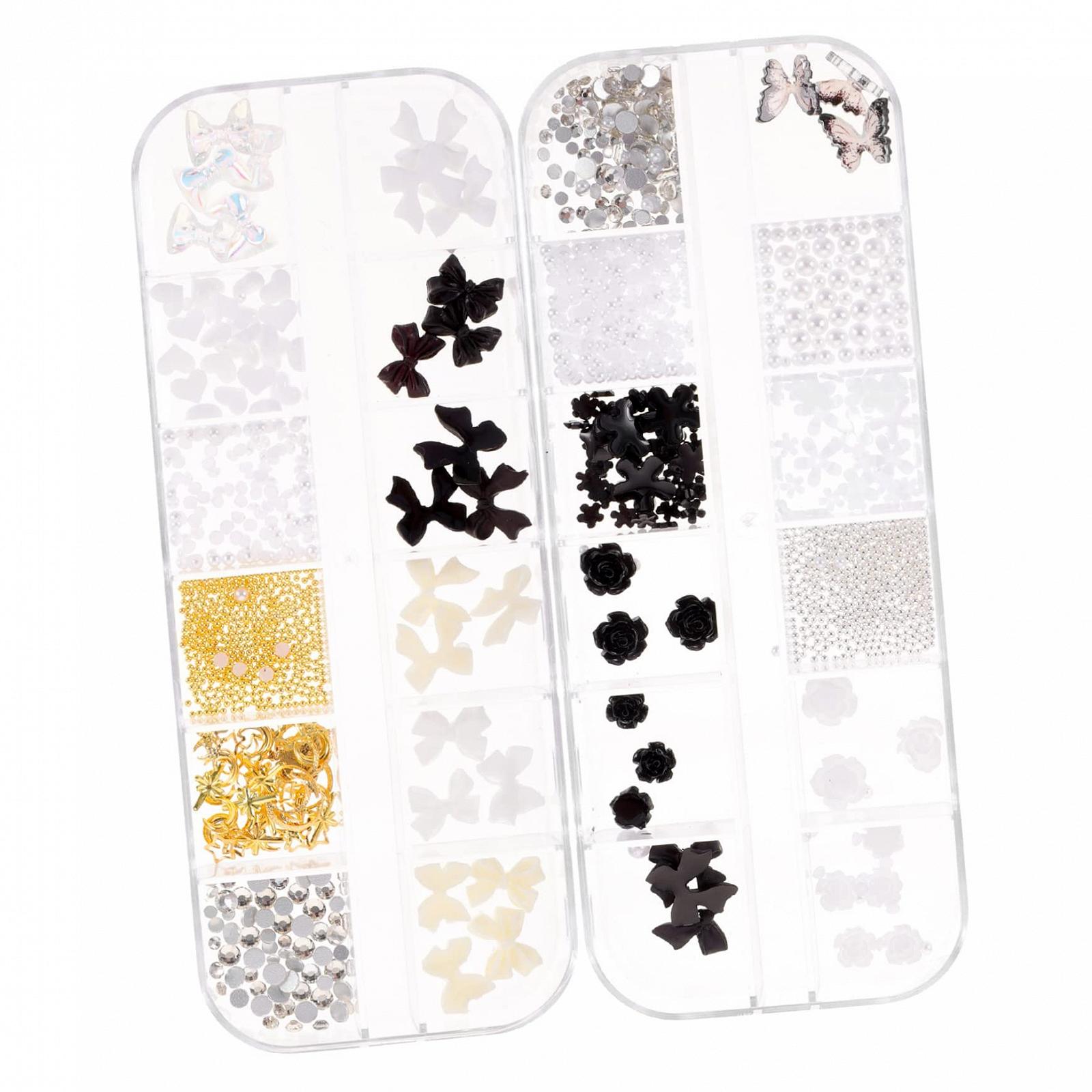 Стразы для ногтей EXCEART Черный Цвет, 4 коробки, фото №5 Стразы для ногтей EXCEART Черный Цвет, 4 коробки, фото №5