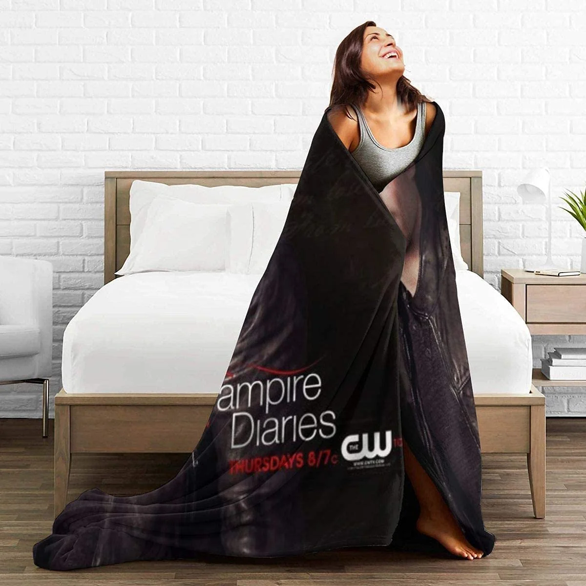 Покривало The Vampire Diaries YYXPDD Мікрофібра фланелева 204 x 153 см (80 x 60 дюймів) Terror-4, фото №3